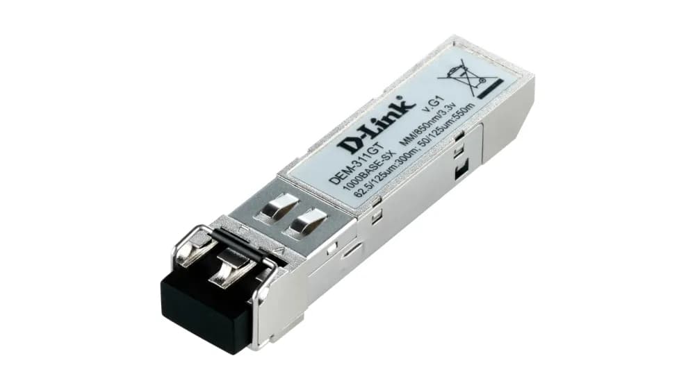 DEM-311GT - D-Link 1Gb/s 1000Base-SX Multi-Mode Fibre 850nm 550m Multi-Mode SFP (mini-GBIC) Transceiver Module