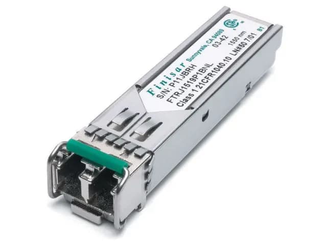 FTLF1518P1BTL - Finisar 1.25Gb/s 1000Base-SX Single-Mode Fibre 1550nm 80km LC Connector SFP Transceiver Module