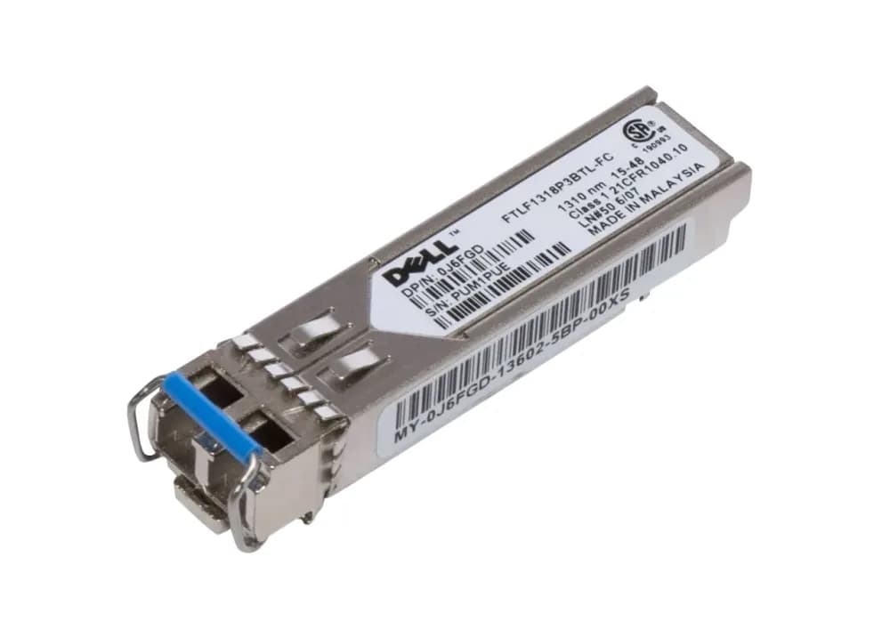 J6FGD - Dell 1Gb/s SFP 10km 1310nm Duplex LC SMF Transceiver