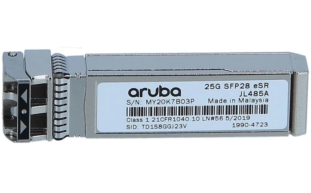 JL485A - HPE 25Gb/s 25GBase-ESR MMF SFP28 Transceiver Module