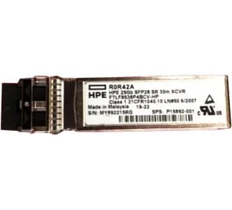 R0R42A - HPE M-Series 25GBase-SR MMF 850nm LC SFP28 Transceiver Module