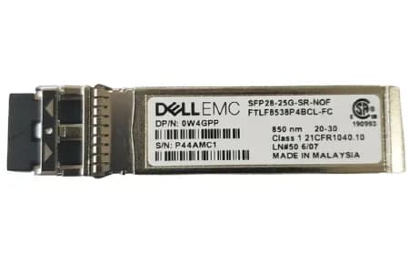 W4GPP - Dell 25GBase-SR MMF LC Duplex SFP28 Transceiver