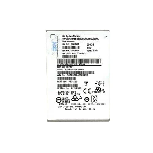 00AR329 - IBM 200GB 2.5 inch MLC 12Gb/s SAS Solid State Drive