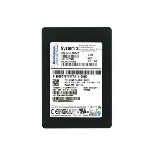 00YC474 - Lenovo 1.6TB 2.5 inch 12Gb/s SAS Solid State Drive