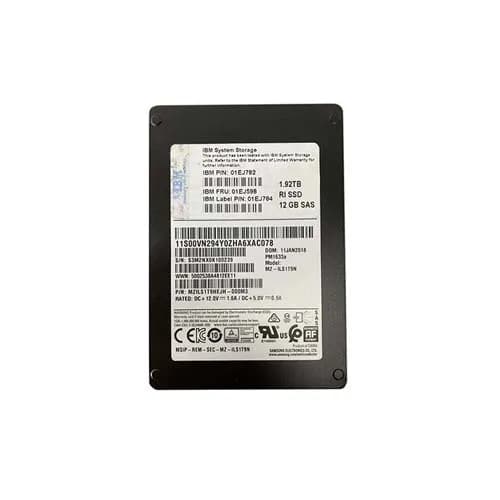01EJ598 - IBM 1.92TB 2.5 inch 12Gb/s SAS Solid State Drive