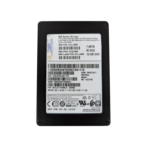 01LJ399 - IBM 7.86TB 2.5 inch 12Gb/s SAS Solid State Drive