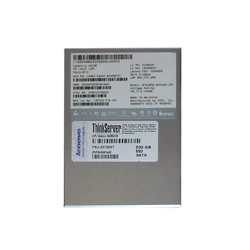 03X3859 - IBM 200GB 2.5 inch MLC 3Gb/s SATA Solid State Drive