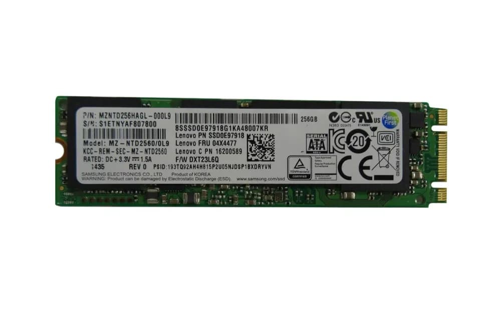 04X4477 - IBM 256GB TLC SATA 6Gb/s M.2 2280 SSD for ThinkPad