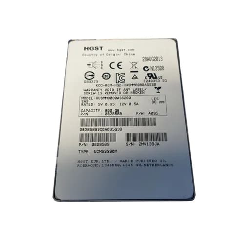 0B28589 - HGST 800GB Ultrastar SSD800MM 2.5 inch MLC 12Gb/s SAS SSD