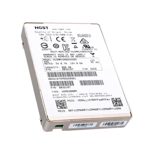 0B32187 - HGST 800GB Ultrastar SSD1600MM 2.5 inch MLC 12Gb/s SAS SSD