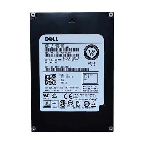 0MXR2 - Dell 1.6TB MLC SAS 12Gb/s Hot Swap 2.5-Inch SSD