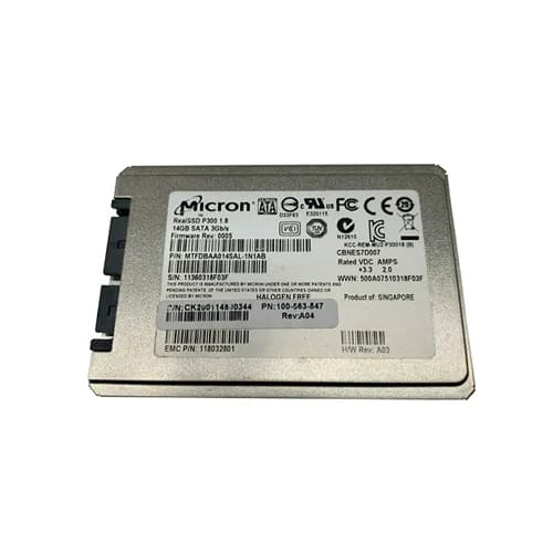 100-563-547 - EMC 14GB SLC SATA 3Gb/s uSATA 1.8-in SSD for VNXe3100