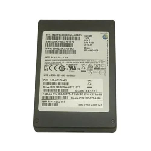 108-00370 - NetApp 400GB 3.5 inch 6Gb/s SAS Solid State Drive