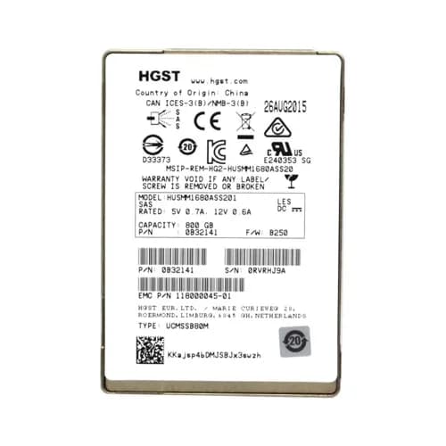 118000045-01 - EMC 800GB 2.5 inch MLC 12Gb/s SAS Solid State Drive