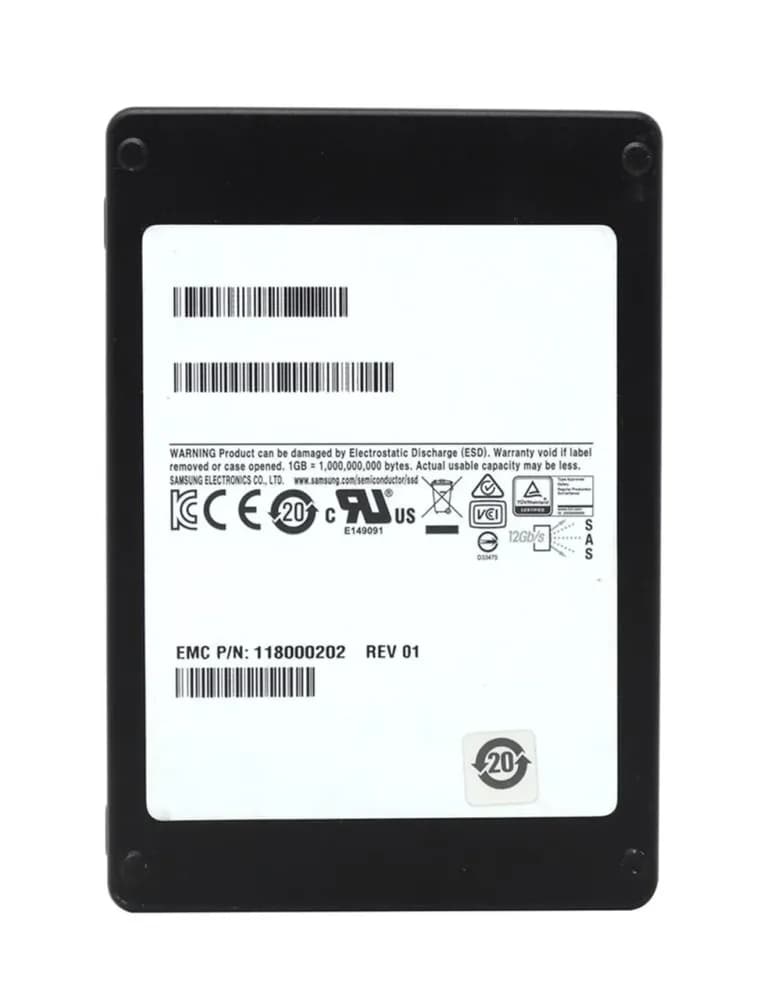 118000202 - EMC 1.92TB SAS Triple-Level Cell 2.5" Solid State Drive