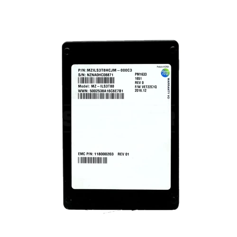 118000203 - EMC 3.84TB SAS 12Gb/s 2.5-Inch SSD