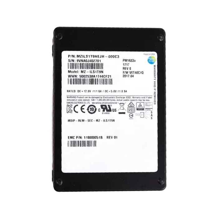 118000518 - EMC 1.92TB SAS SFF 2.5" Solid State Drive