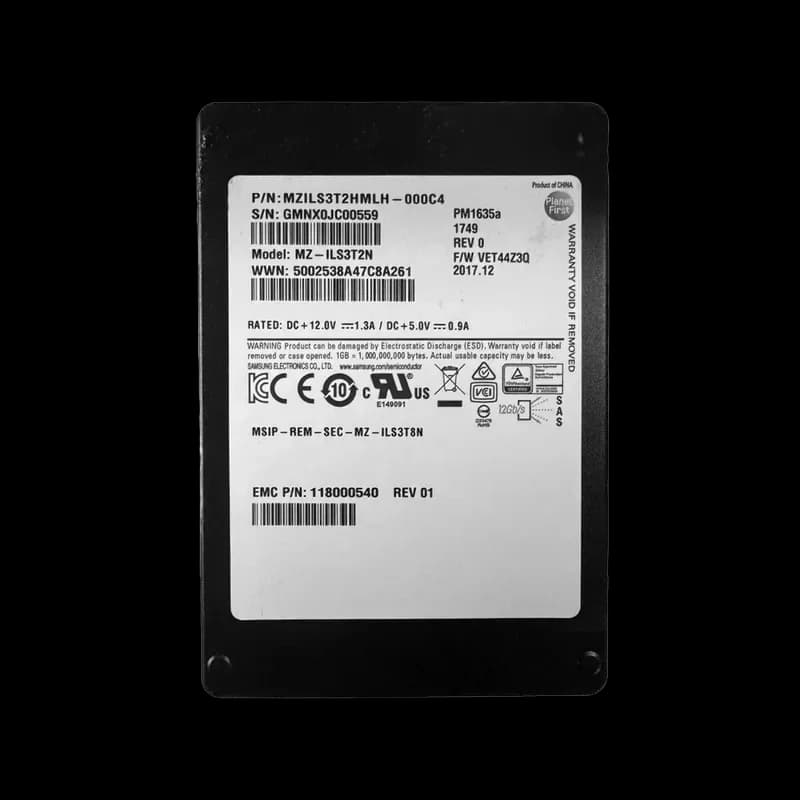 118000540 - EMC PM1635a 3.2TB SAS SFF 2.5" Solid State Drive