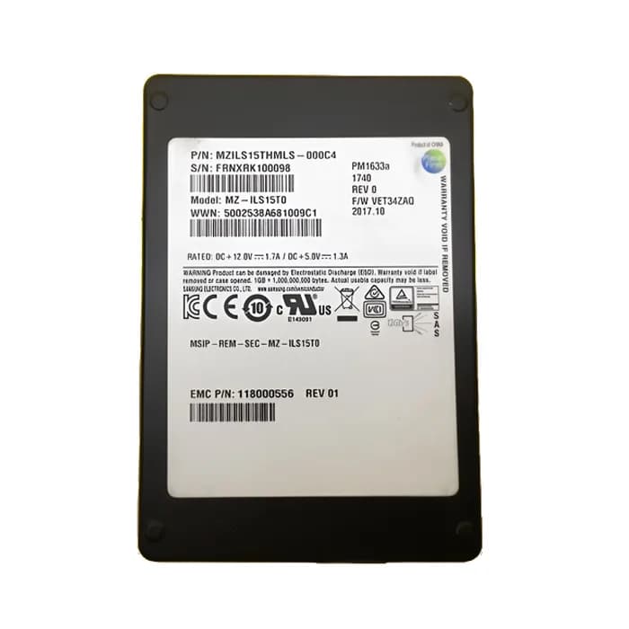 118000556 - EMC 15.36TB SAS SFF 2.5-In Solid State Drive