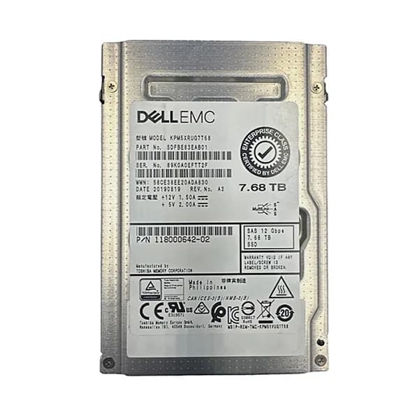 118000642-02 - EMC Enterprise 7.68TB SAS 12Gb/s U.2 2.5" SSD