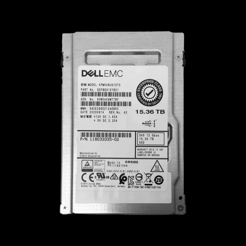 118033335-02 - EMC 15.36TB SAS SFF 2.5" Solid State Drive