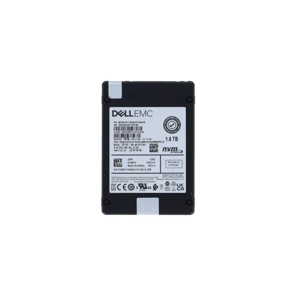 186PV - Dell Enterprise 1.6TB PCI Express NVMe TLC U.2 2.5" SSD