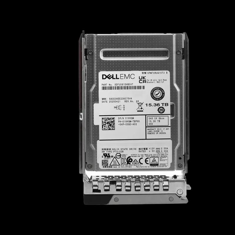 19VGM - Dell 15.36TB SAS SFF 2.5" Solid State Drive