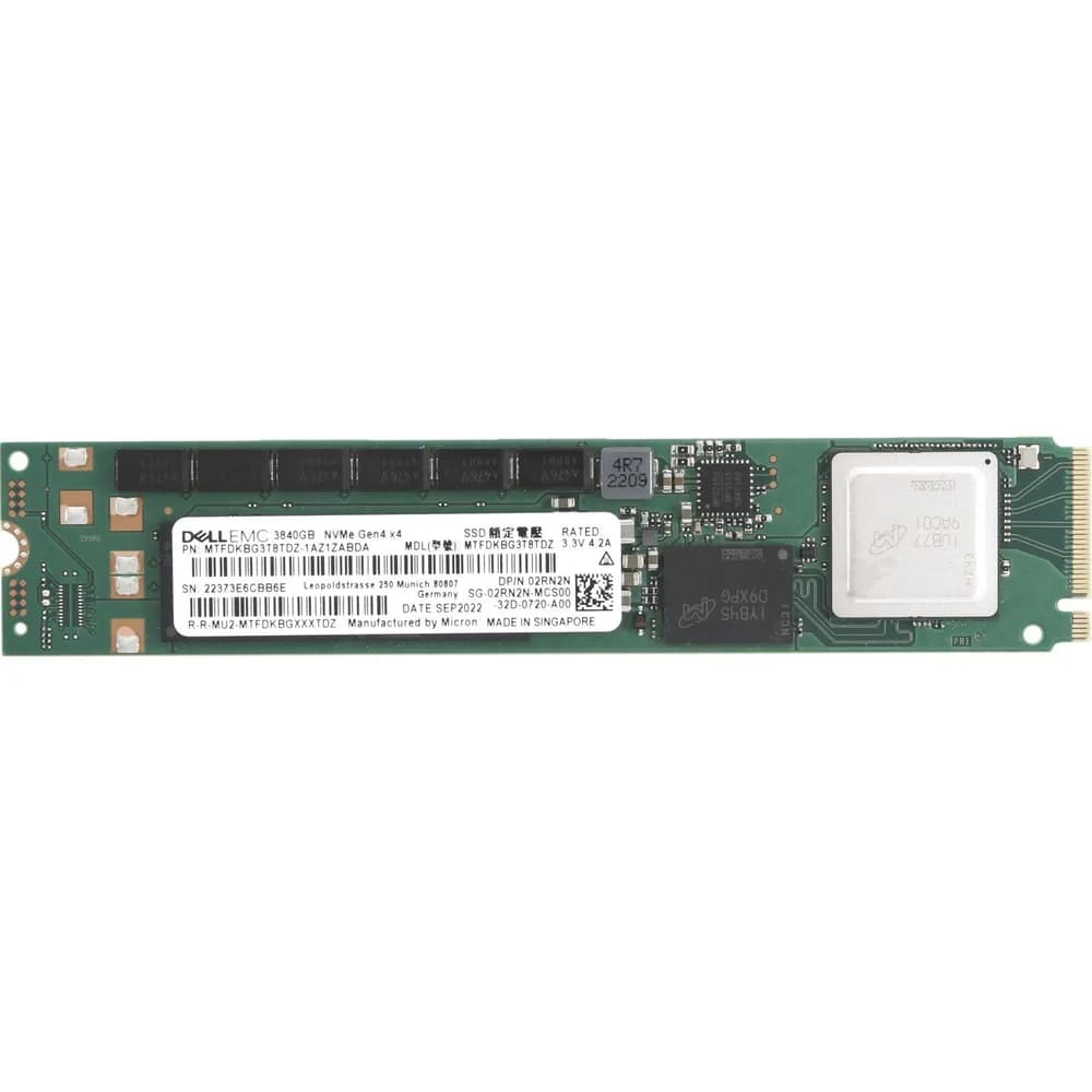 2RN2N - Dell 3.84TB PCI Express NVMe TLC M.2 Solid State Drive