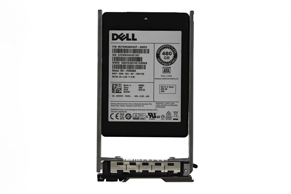 2VH3F - Dell 480GB SATA Multi-Level Cell SFF 2.5" Solid State Drive