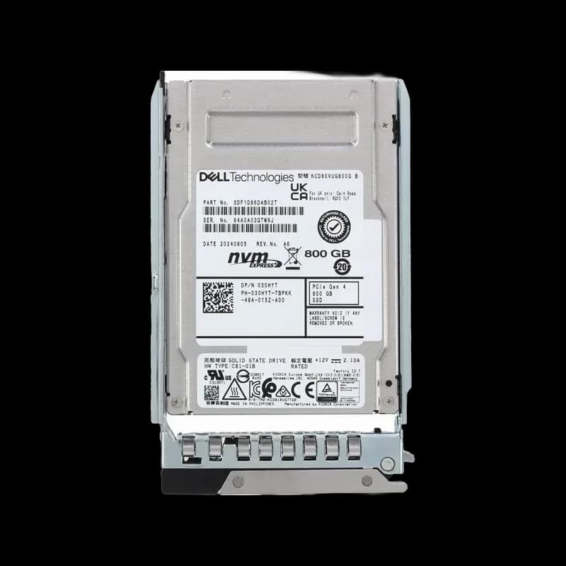 30HYT - Dell 800GB PCI Express NVMe TLC 2.5" Solid State Drive