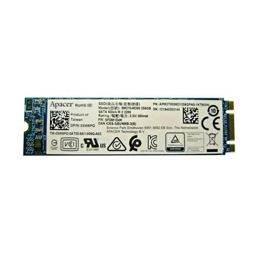 3W6PG - Dell 256GB M.2 2280 MLC 6Gb/s SATA Solid State Drive