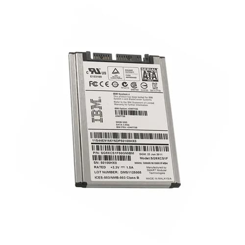 43W7729 - IBM 50GB 1.8 inch MLC 3Gb/s SATA Solid State Drive