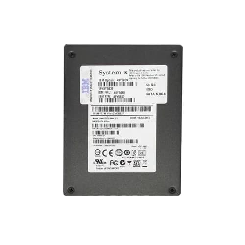 49Y5840 - IBM 64GB 2.5 inch MLC 6Gb/s SATA Solid State Drive