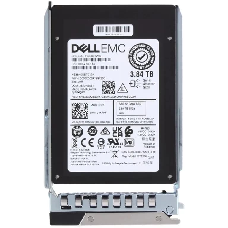 4KPKF - Dell 3.84TB SAS Triple-Level Cell SFF 2.5" Solid State Drive