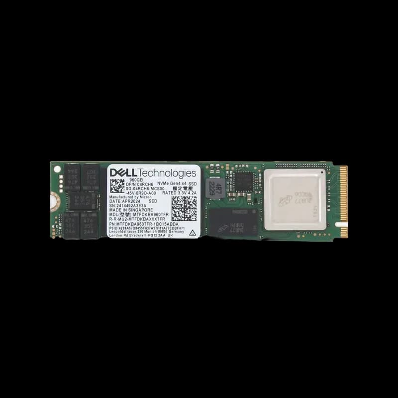 4RCH6 - Dell 960GB PCI Express NVMe TLC M.2 2280 Solid State Drive