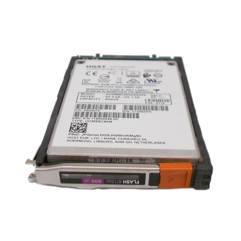 005052257 - EMC 800GB SAS SFF 2.5" Solid State Drive