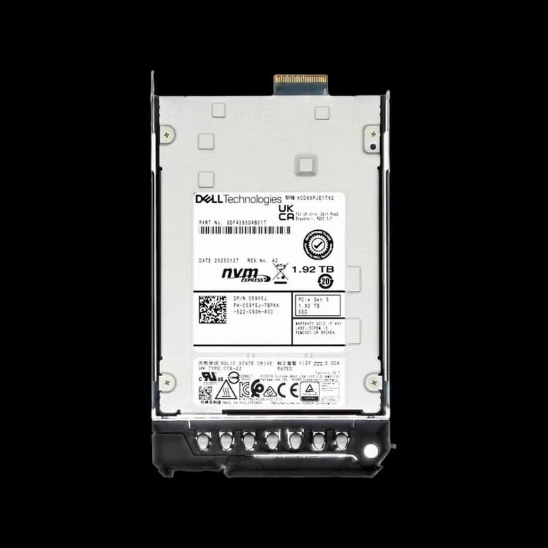 59Y5J - Dell 1.92TB PCI Express NVMe TLC E3.S 2.5" Solid State Drive