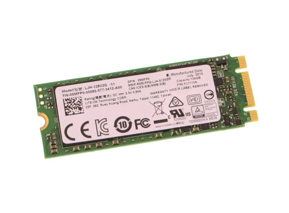5MFP0 - Dell 128GB M.2 2280 MLC 6Gb/s SATA Solid State Drive