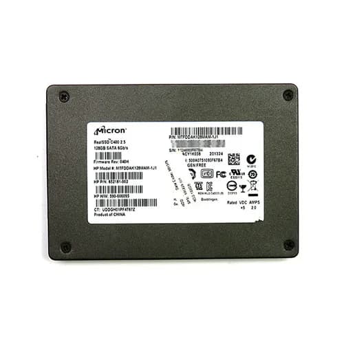 652181-002 - HP 128GB 2.5 inch MLC 6Gb/s SATA Solid State Drive