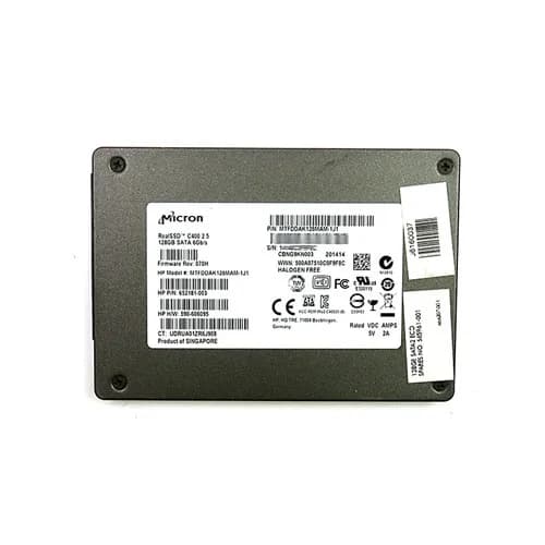 652181-003 - HP 128GB MLC SATA 6Gb/s 2.5-inch Solid State Drive