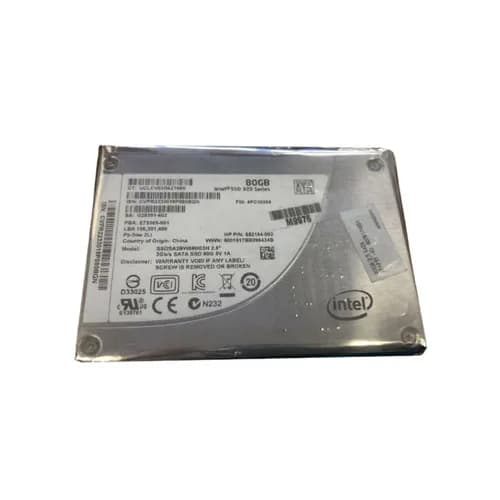 652184-002 - HP 80GB 2.5 inch MLC 3Gb/s SATA Solid State Drive