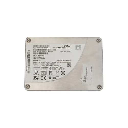 658540-001 - HP 160GB 2.5 inch MLC 3Gb/s SATA Solid State Drive