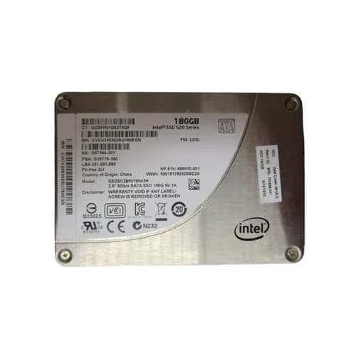 688010-001 - HP 180GB 2.5 inch MLC 6Gb/s SATA Solid State Drive
