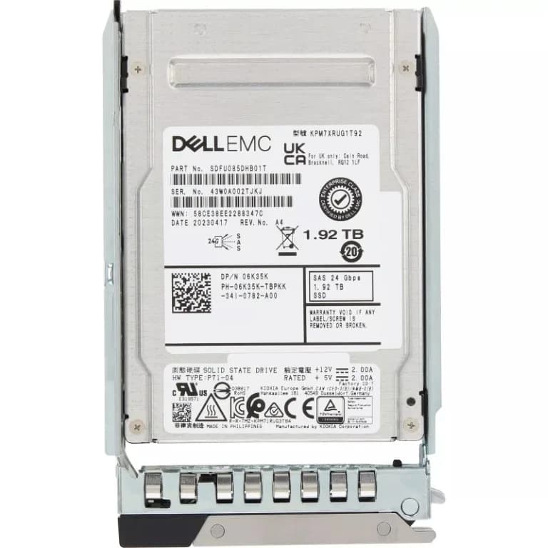 6K35K - Dell 1.92TB SAS Triple-Level Cell SFF 2.5" Solid State Drive