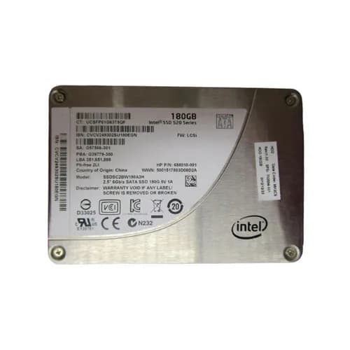 702864-001 - HP 180GB 2.5 inch MLC 6Gb/s SATA Solid State Drive
