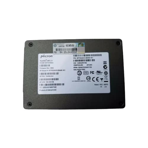 704549-002 - HP 512GB 2.5 inch MLC 6Gb/s SATA Solid State Drive