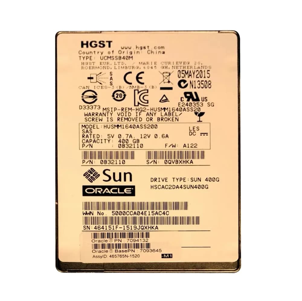 7094132 - Sun Oracle 400GB SAS 2.5-Inch Solid State Drive