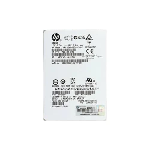 710487-001 - HP 400GB SAS 6.0Gb/s SFF 2.5-inch MLC Solid State Drive
