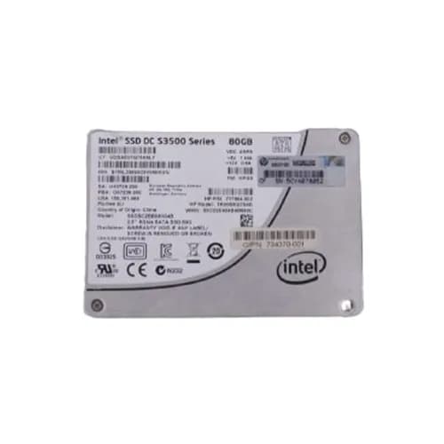 717964-002 - HP 80GB MLC SATA 6Gb/s 2.5-Inch SSD
