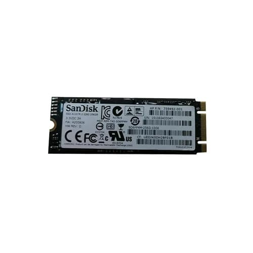 759492-001 - HP 256GB PCI-Express M.2 2260 Solid State Drive